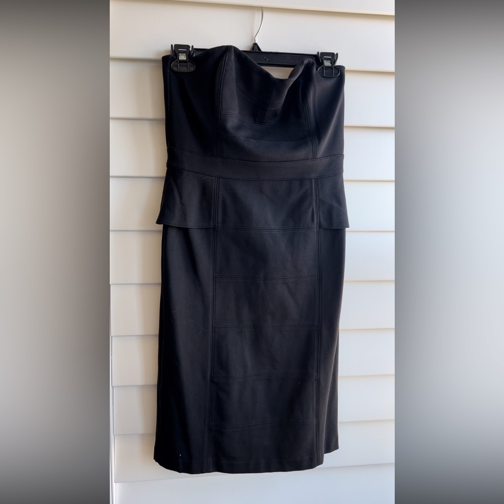 White House Black Market black cocktail dress.